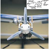 3in Three Blade Spinner white 1pc DBR549