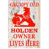 Grumpy Holden Owner Tin Sign (J147_5)