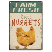 Farm Fresh Tin Sign (J155_2)