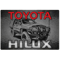 Toyota Hilux Tin Sign (J159_2)