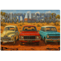 Rusty Legends Tin Sign (J172_2)