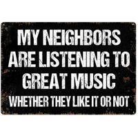 Great Music Tin Sign (J186_2)