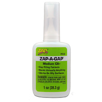 Zap-A-Gap CA+ Medium Cyanoacrylate (Green) 1oz/28.3g (PT-02)