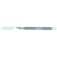 K18 Soft Grip Knife Non Roll with Safety Cap (Grey)EXL16023