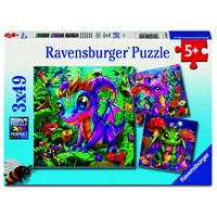 Baby Garden Dragons 3x49pcs Puzzle (RB04301 0)