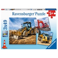 Digger At Work 3x49pc Jigsaw (RB05032 1)