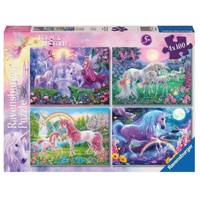 Magical Unicorns Puzzle 4x100pcs (RB05654 5)