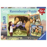 Ravensburger 08068-7 Spirit Adventure on Horses 3x49pc
