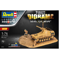 First Diorama Set SD.KFZ 124 WESPE 1:76 Plastic Model Kit 03334