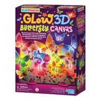KidzMaker - 3D Glow Butterfly Canvas (C4796)