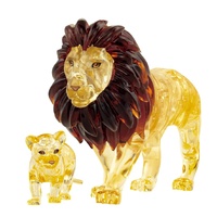 3D Lion &amp; Cub Crystal Puzzle (6/48) (MAG90179)