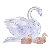 3D Swan with Babies Crystal Puzzle (MAG90186)
