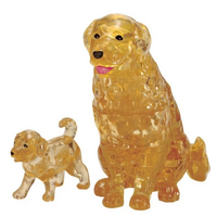 Crystal Puzzle Retriever &amp; Puppy Puzzle  MAG90218