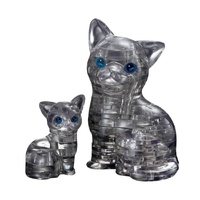 3D Black Cat &amp; Kitten (MAG90226)