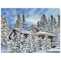 Diamond Dotz DQK8.015 Alpine Retreat 41x31cm White Frame