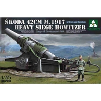  42cm M.1917 Heavy Siege Howitzer with Erich von Manstein Plastic Model Kit (TK2018)