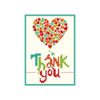  Thank You Heart Greeting Cards (DDG.005)