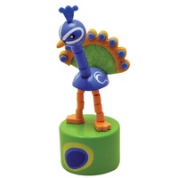  Wooden Prancing Peacock Press-up (HOM 22092)