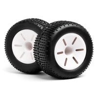  White wheel complete for truggy must white ( MV22136)