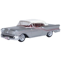 1957 Oldsmobile 88 Convertible (Closed) - Juneau Gray/Accent Red/White (87OC57003)