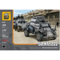 1:33 SD.Kfz.222 WWII German light Armoured Vehicle 318pcs (BA0222)