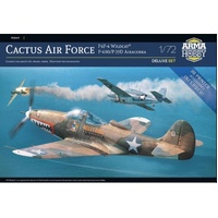 1:72 Cactus Air Force Air Force F4F-4 Wildcat and P-400/P-39D Airacobra over Guadalcanal Plastic Kit (AH70049)