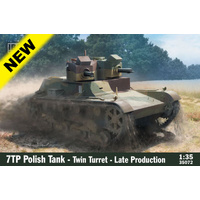 1:35 7TP Polish Tank - Twin Turret Late Production Plastic Model Kit (IBG35072)