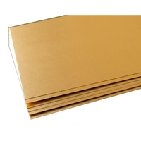  Brass Sheet 0.016&quot; Thick x 4&quot; Wide x 10&quot; Long 1pc KnS-0252