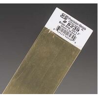 Brass Strip  .025i&quot; Thick x 2&quot; Wide x 12in Length  1 Strip per card KnS-8239