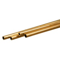 Round Brass Tube 3mm OD x .45 Wall x 300 long 4pcs KnS-9821