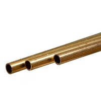Round Brass Tube 5mm OD x .45 Wall x 300 long 3pcs KNS-9823