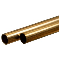 Round Brass Tube (300mm Lengths) 7mm OD x .45mm wall 2pcs (KnS9825)