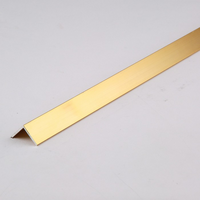  Brass Angle 0.014&quot; Wall - 1/4&quot; Leg length x 12&quot; Long  10 KnS-9882