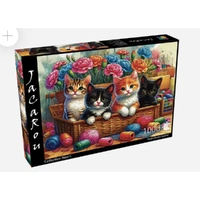 Playful Basket Quartet 1000pc Jigswa Puzzle (JP-PLAY1000)