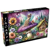 Purple Mushroom Rest 1000pc Jigsaw Puzzle (JP-Purp1000)