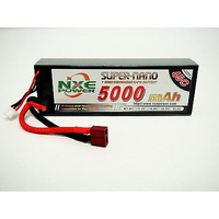 7.4v 5000mah 45c Hard Case Lipo w/Dean (NXE5000HC452)