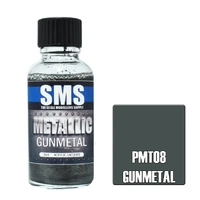 Metallic Gunmetal Acrylic Lacquer Paint 30ml PMT08