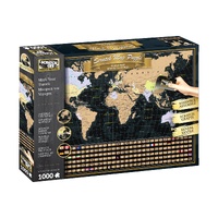 Scratch Off Jigsaw World Map 1000pc (62010)