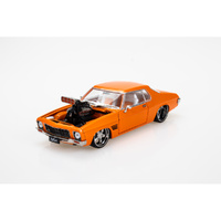 1:24 HQ Holden 2 Door Supercharged Orange Fully Detailed (DDA328)