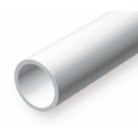  White Polystyrene Tube 0.500 x 14&quot; / 12.7mm x 36cm (2)  EG236