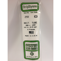 35cm Plastic Rectangular Tubing .50 (pack of 2) (EG259)
