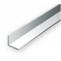  White Polystyrene Angle 0.125 x 14&quot; / 3.2mm x 36cm (3)EG294
