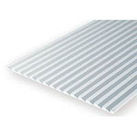  White Polystyrene Novelty Siding Sheet 0.060 x 6 x 12&quot; / 1.5mm x 15cm x 30cm (1) EG4062