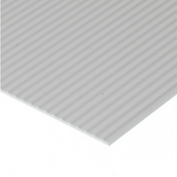 White Polystyrene Board &amp; Batten Sheet 0.075 x 6 x 12&quot; / 1.9mm x 15cm x 30cm (1) EG4542