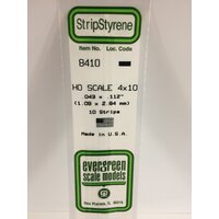 0.046 x 0.115 x 14&quot; (10)  HO-Scale Strips 4 x 10 pk10  EG8410