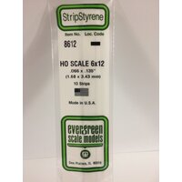 0.069 x 0.138 x 14&quot; (10) HO-Scale Strips6 x 12pk 10 EG8612