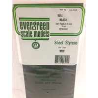 15 x 30cm Black Styrene Sheet .030pk2  EG9514