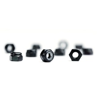 M3 Flanged black Aluminum locknut 10 pk (AVN-M3F-AL-BLK) 