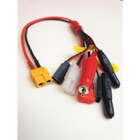 XT60 Plug to Glow/Tamiya/Deans/JR tx + rx (TRC-5006C)