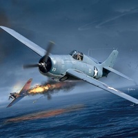 1:48 Grumman F-4F-4 Wildcat &quot;Battle of Midway&quot; Plastic Model Kit (ACA12355)